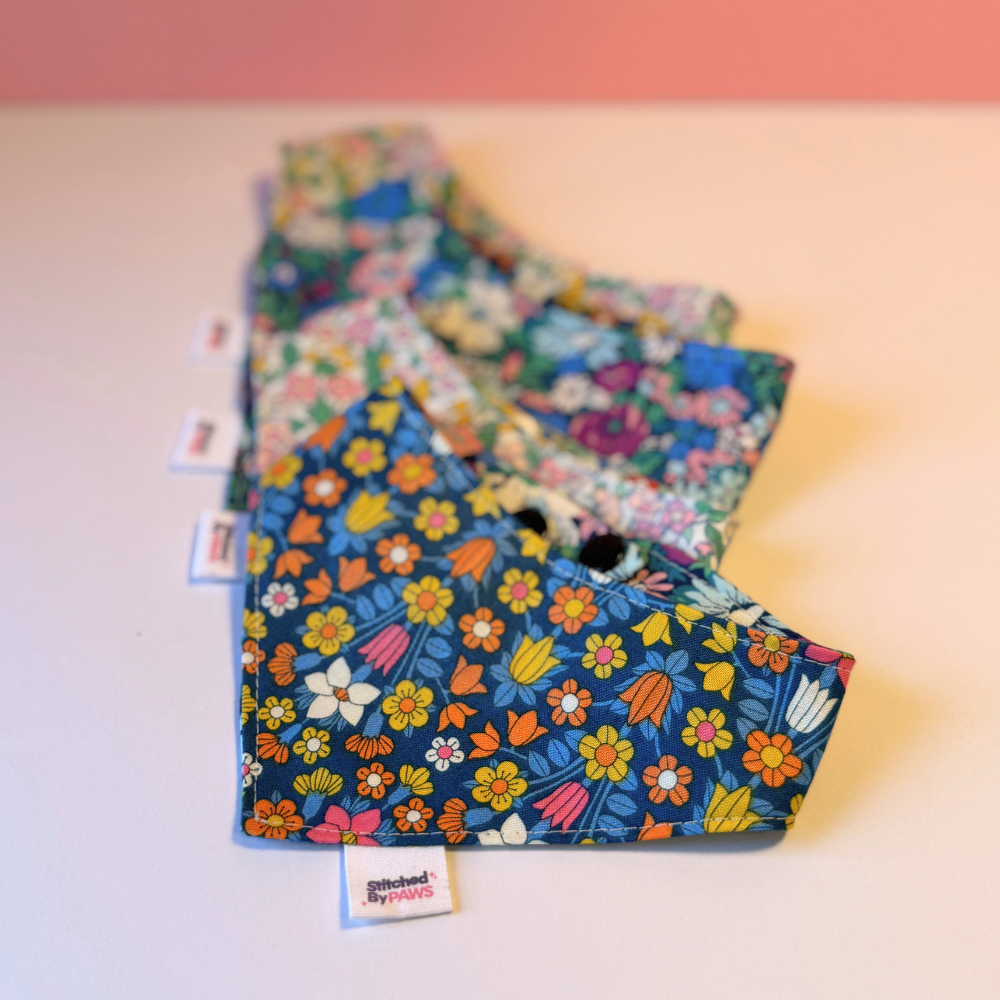Snap & Scamper Pet Bandanas - Twilight Garden